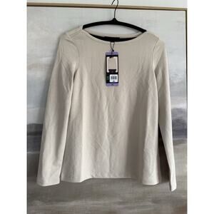 BANANA REPUBLIC T Long Sleeve Lightweight Knit Top Shirt ,Cream, XS